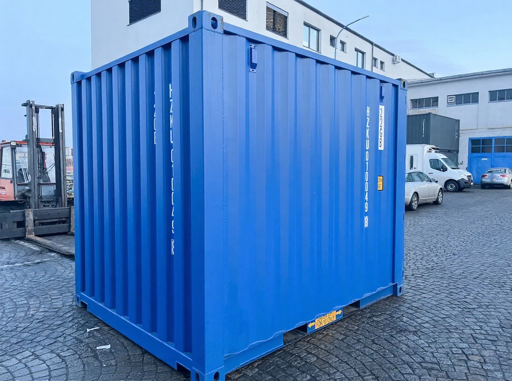 Contentor de armazenamento 10 pés – Azul Claro RAL 5012