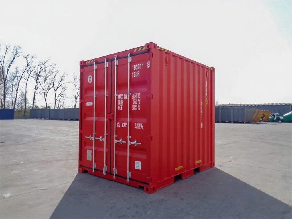 Contentor One-Way 10’ HC – Vermelho RAL 3020 (High Cube) - Image 3