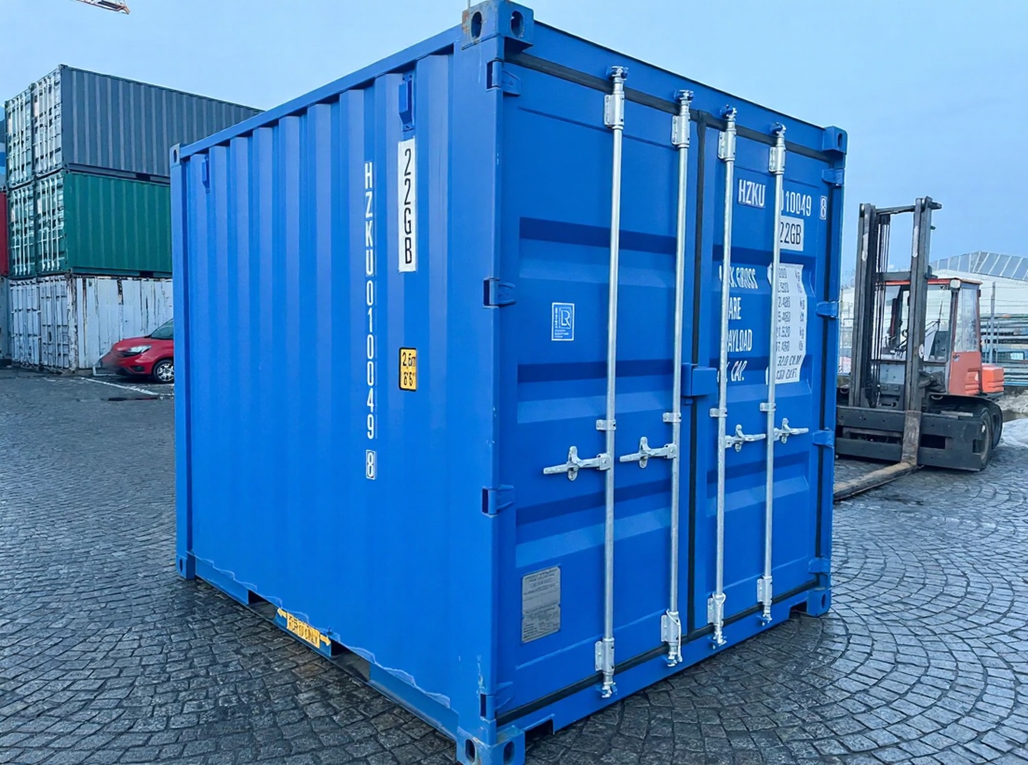 Contentor de armazenamento 10 pés – Azul Claro RAL 5012 - Image 3