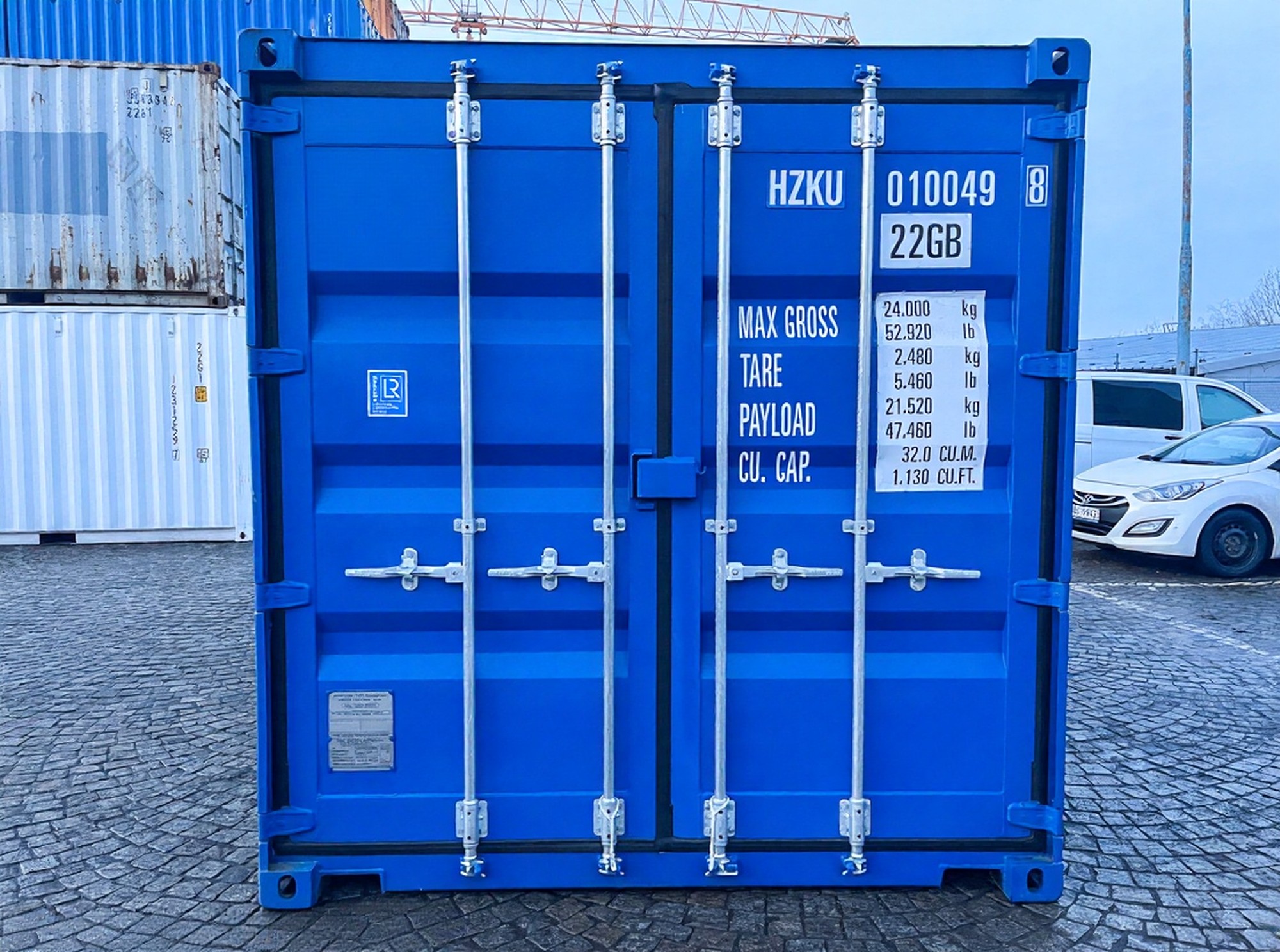 Contentor de armazenamento 10 pés – Azul Claro RAL 5012 - Image 7