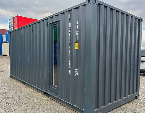 Contentor marítimo de 20 pés com portas seccionais - Image 3