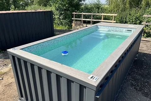 Piscina em contentor de 20 pés com Jato de natação - Image 3