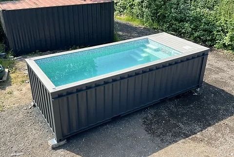 Piscina em contentor de 20 pés com Jato de natação - Image 2